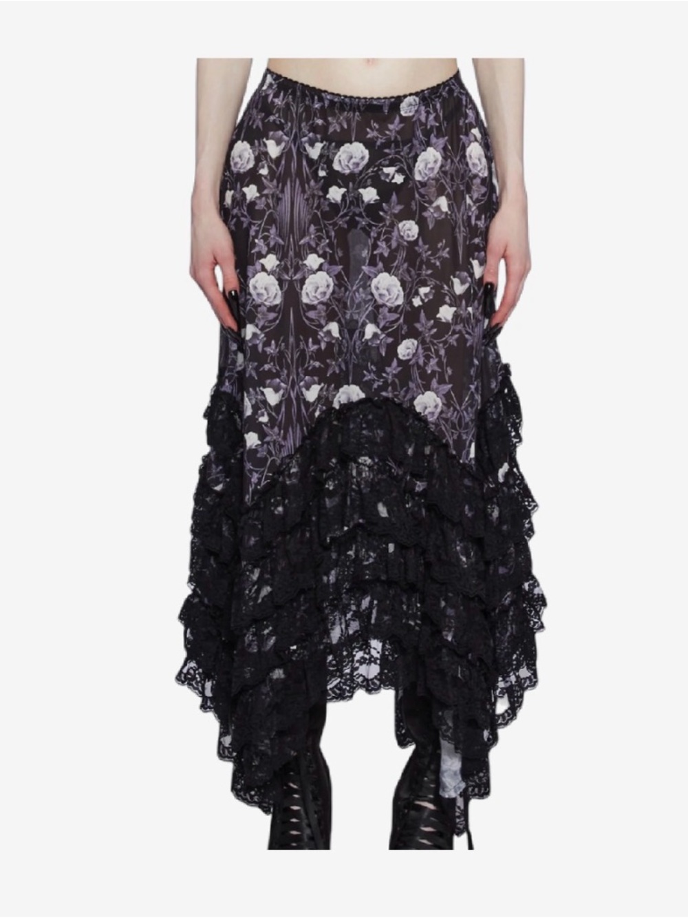 Widow sheer floral skirt - Picture 12 of 12